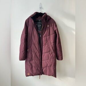 Ragwear DIZZIE - Winter coat - burgundy